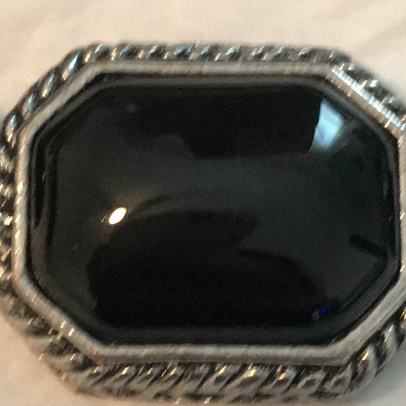 Black & Silver tone stretch bracelet - Picture 5 of 7